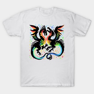 Love is Love Dragon Illustration T-Shirt